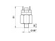 1DT010001 Czujnik ciśnienia 1/8"GZ styk NO 1-10 Bar 48V 0.5A -ES