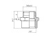 2D7002050 Nyple1/8"GW-M5x0.8GZ -AG