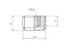2D7003025 Korek 1/2"GZ -AG