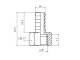 2FU003050 Króciec gwintowany prosty, choinka 10mm-1/4”GW -AG 2FU003050 Króciec gwintowany prosty, choinka 10mm-1/4”GW -AG