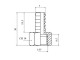 2FU003050 Króciec gwintowany prosty, choinka 7mm-1/8”GW -AG 2FU003050 Króciec gwintowany prosty, choinka 7mm-1/8”GW -AG