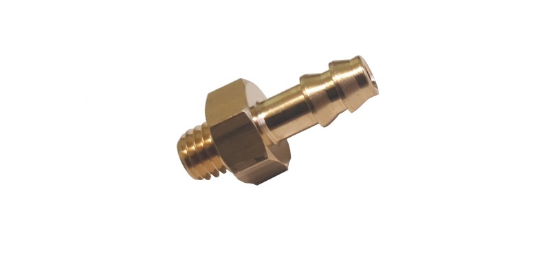 2FU015000 Króciec gwintowany prosty, choinka 2mm-M5x0.8GZ -AG 2FU015000 Króciec gwintowany prosty, choinka 2mm-M5x0.8GZ -AG