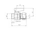 2GM006440 Zawór kulowy mini 15mm-3/8”GZ -AG 2GM006440 Zawór kulowy mini 15mm-3/8”GZ -AG