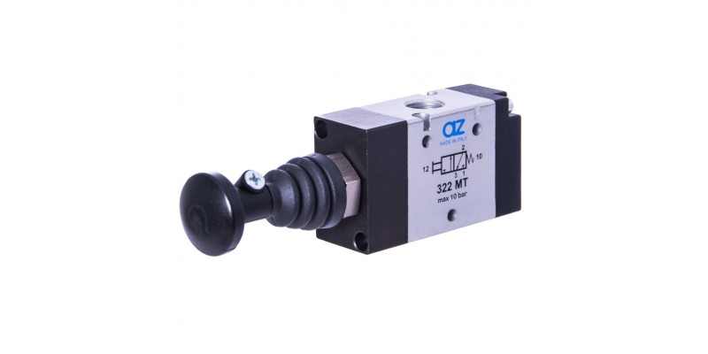 2VR050001 Zawór rozdzielający pneumatyczny ręczny przyciskowy 3/2NC-1/4”-M (322 MT) AZ 2VR050001 Zawór rozdzielający pneumatyczny ręczny przyciskowy 3/2NC-1/4”-M (322 MT) AZ