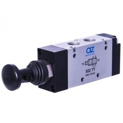 2VR050001 Zawór rozdzielający pneumatyczny ręczny przyciskowy 5/2-1/4”-B (521 TT) AZ 2VR050001 Zawór rozdzielający pneumatyczny ręczny przyciskowy 5/2-1/4”-B (521 TT) AZ